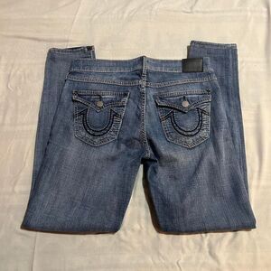 True-religion Women's Blue and Grey Jeans